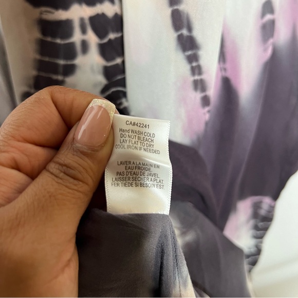 Young Fabulous & Broke Boho Tie-Dye Kaftan in Eggplant Morocco Wash Small/medium - Picture 11 of 14